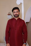 Maroon Raw silk suit 6800